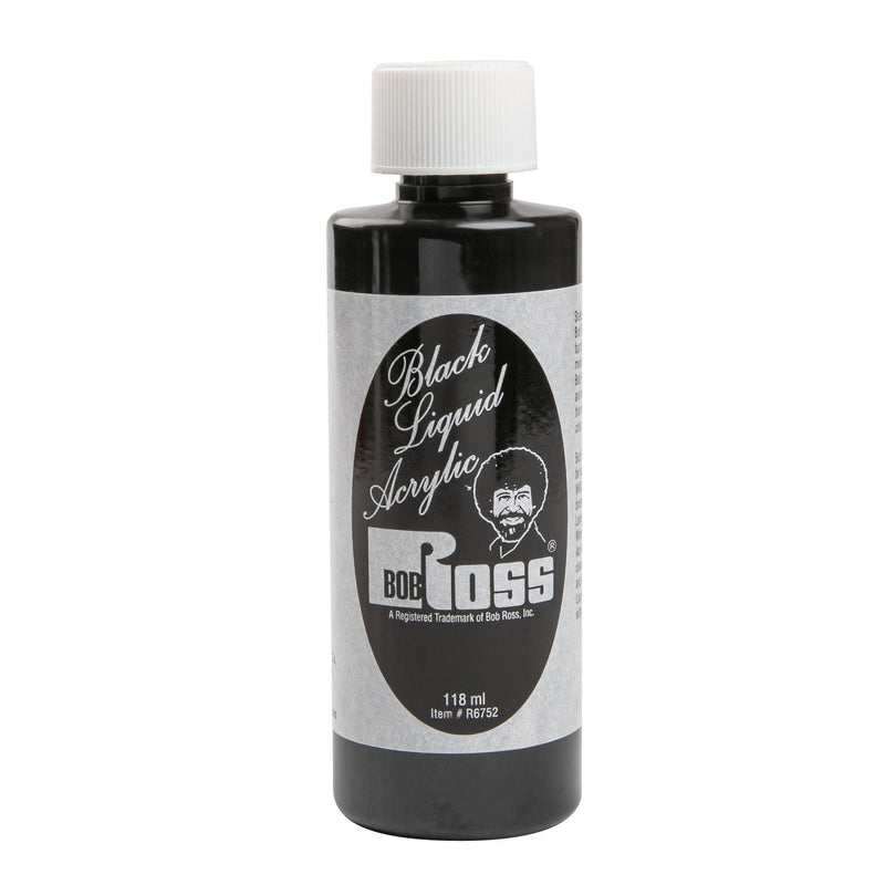 Bob Ross Black Liquid Acrylic 118ml