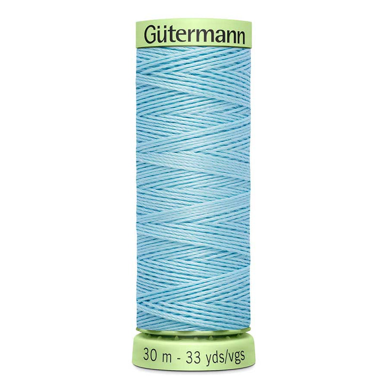 Light Steel Blue Gutermann Polyester Twist Sewing Thread 30mt - 195 - Pale Blue Sewing Threads