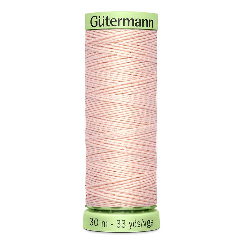 Wheat Gutermann Polyester Twist Sewing Thread 30mt - 658 - Very Light Peach Sewing Threads