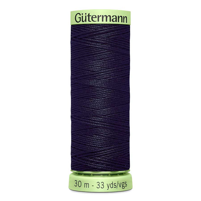 Black Gutermann Polyester Twist Sewing Thread 30mt - 665 - Ultra Dark Navy Sewing Threads