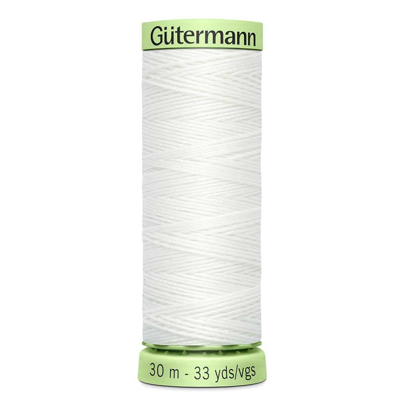Beige Gutermann Polyester Twist Sewing Thread 30mt - 800 - White Sewing Threads