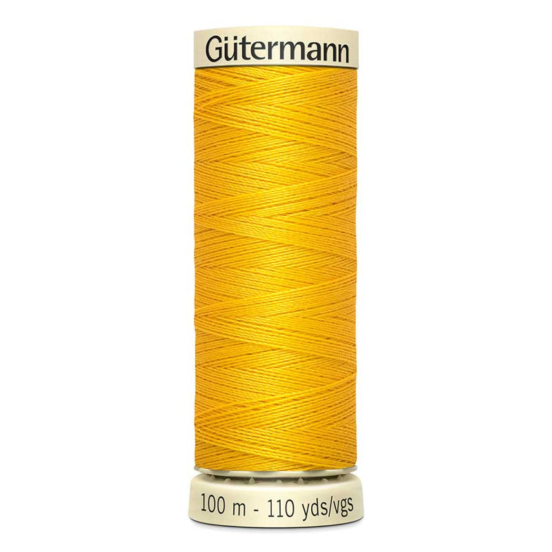 Goldenrod Gutermann Sew-All Polyester Sewing Thread 100mt - 106 - Golden Yellow Sewing Threads