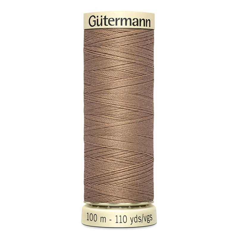 Dim Gray Gutermann Sew-All Polyester Sewing Thread 100mt - 139 - Sienna Brown Sewing Threads