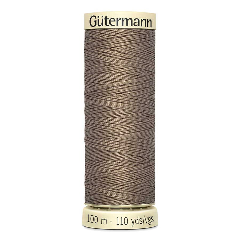 Dim Gray Gutermann Sew-All Polyester Sewing Thread 100mt - 160 - Latte Brown Sewing Threads