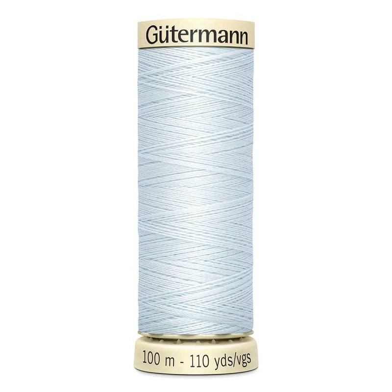 Light Gray Gutermann Sew-All Polyester Sewing Thread 100mt - 193 - Ultra Pale Blue Sewing Threads