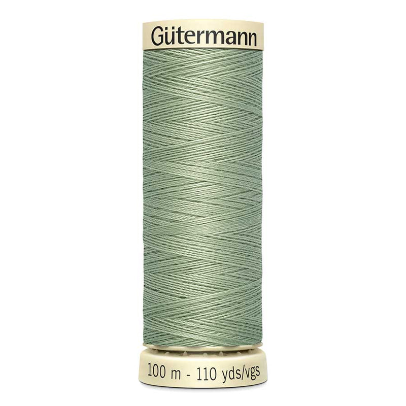Dark Sea Green Gutermann Sew-All Polyester Sewing Thread 100mt - 224 - Warm Grey Sewing Threads