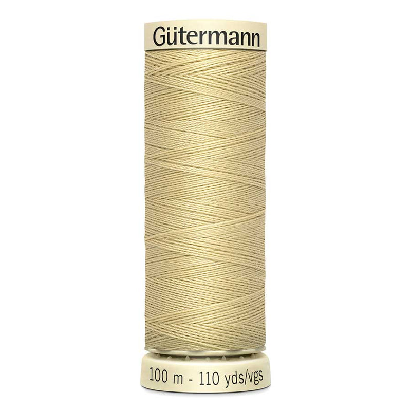 Tan Gutermann Sew-All Polyester Sewing Thread 100mt - 249 - Golden Sand Sewing Threads
