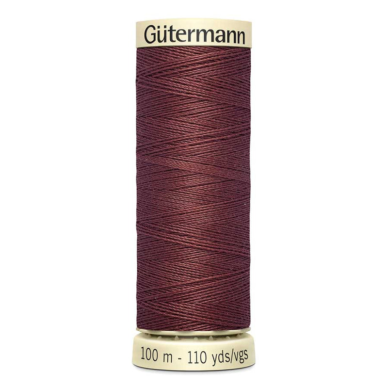 Dark Olive Green Gutermann Sew-All Polyester Sewing Thread 100mt - 262 - Wine Sewing Threads