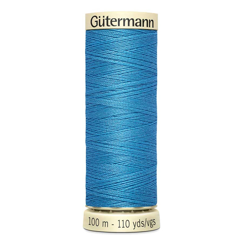 Steel Blue Gutermann Sew-All Polyester Sewing Thread 100mt - 278 - LIGHT CARIBBEAN BLUE Sewing Threads