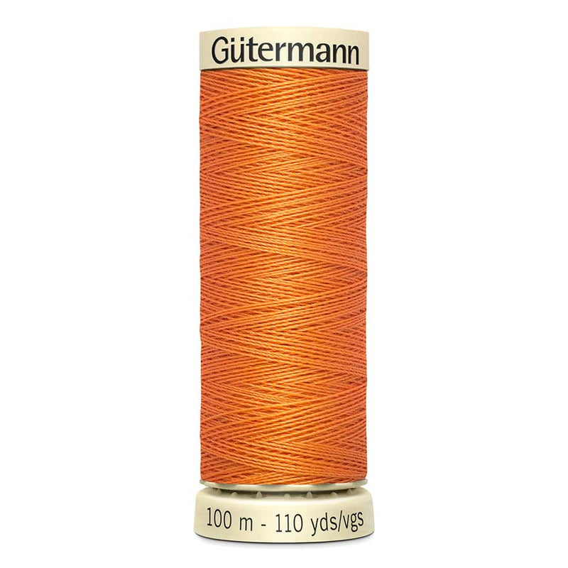 Chocolate Gutermann Sew-All Polyester Sewing Thread 100mt - 285 - Dusky Orange Sewing Threads