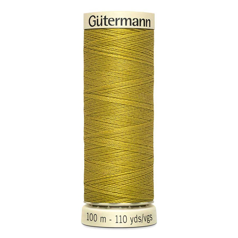 Dark Goldenrod Gutermann Sew-All Polyester Sewing Thread 100mt - 286 - Golden Olive Sewing Threads