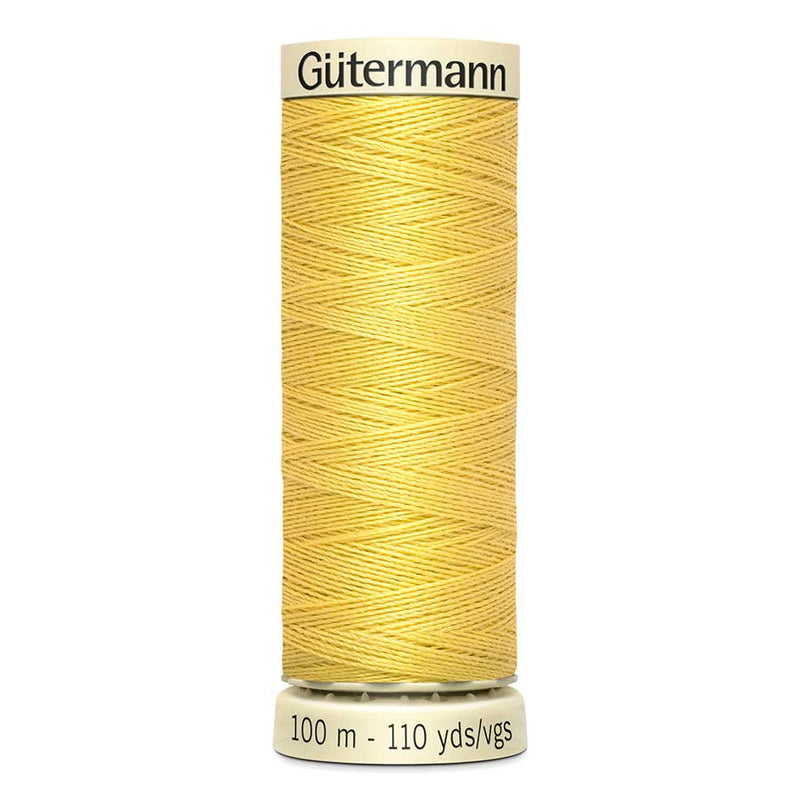 Light Goldenrod Gutermann Sew-All Polyester Sewing Thread 100mt - 327 - Pale Daffodil Sewing Threads