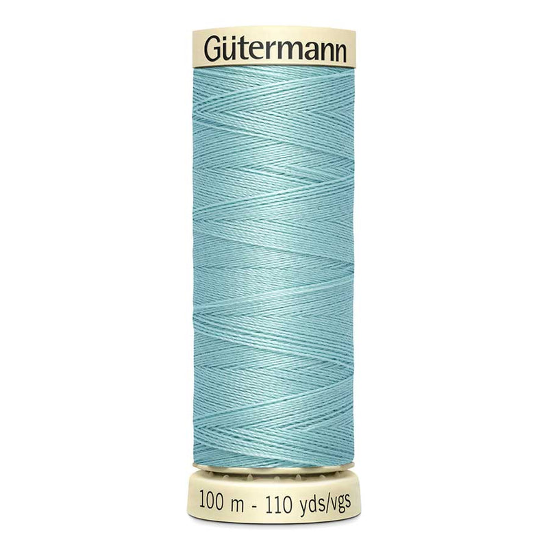 Dark Gray Gutermann Sew-All Polyester Sewing Thread 100mt - 331 - Pale Dusky Turquoise Sewing Threads