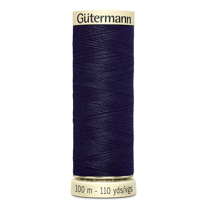 Midnight Blue Gutermann Sew-All Polyester Sewing Thread 100mt - 339 - Very Dark Navy Blue Sewing Threads