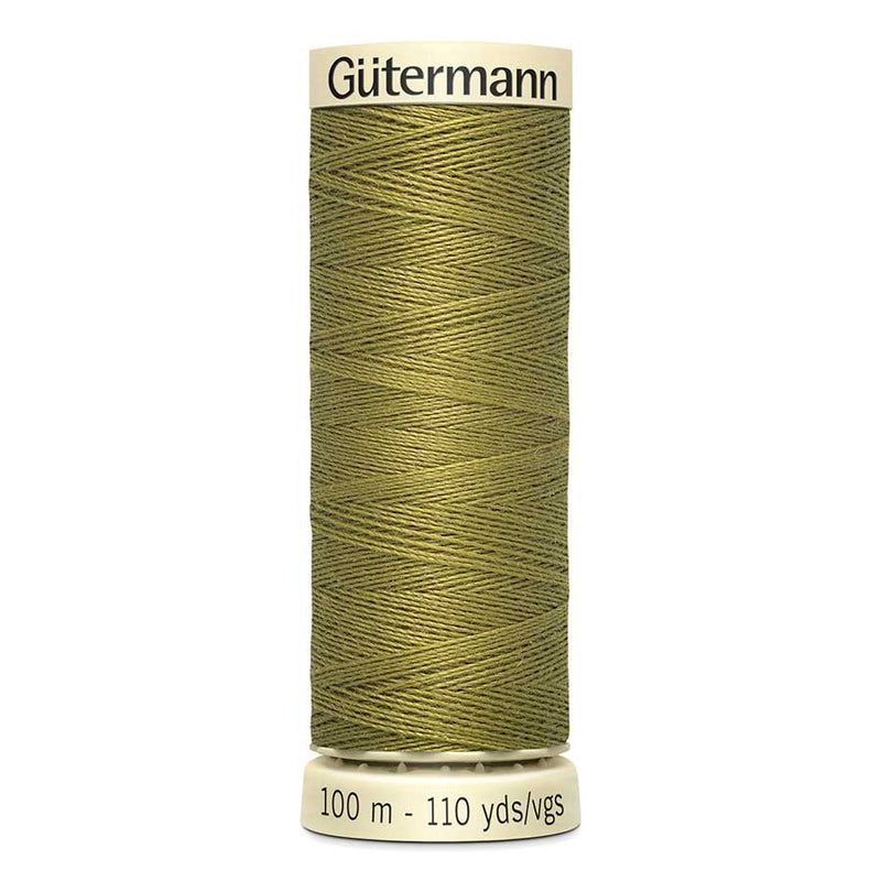 Olive Drab Gutermann Sew-All Polyester Sewing Thread 100mt - 397 - Dark Brown Mustard Sewing Threads