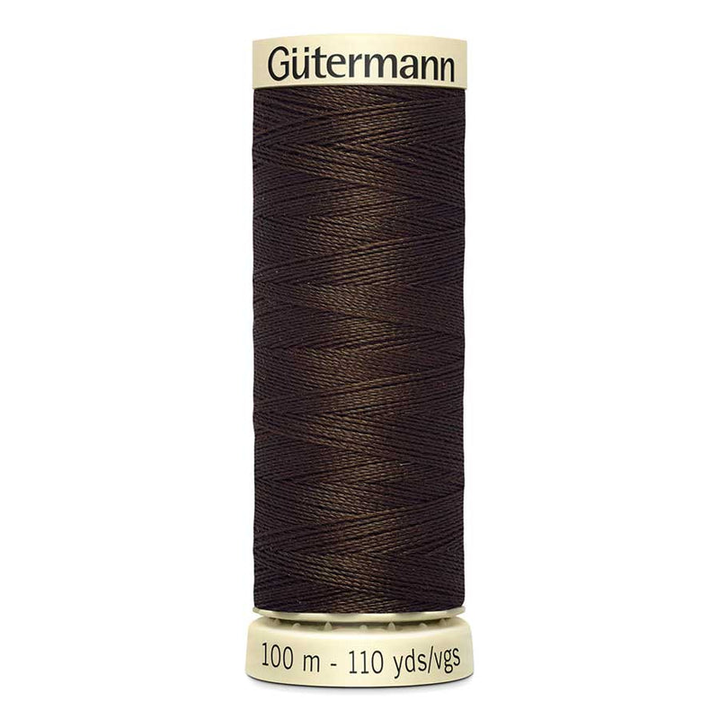 Dark Slate Gray Gutermann Sew-All Polyester Sewing Thread 100mt - 406 - Dark Brown Sewing Threads