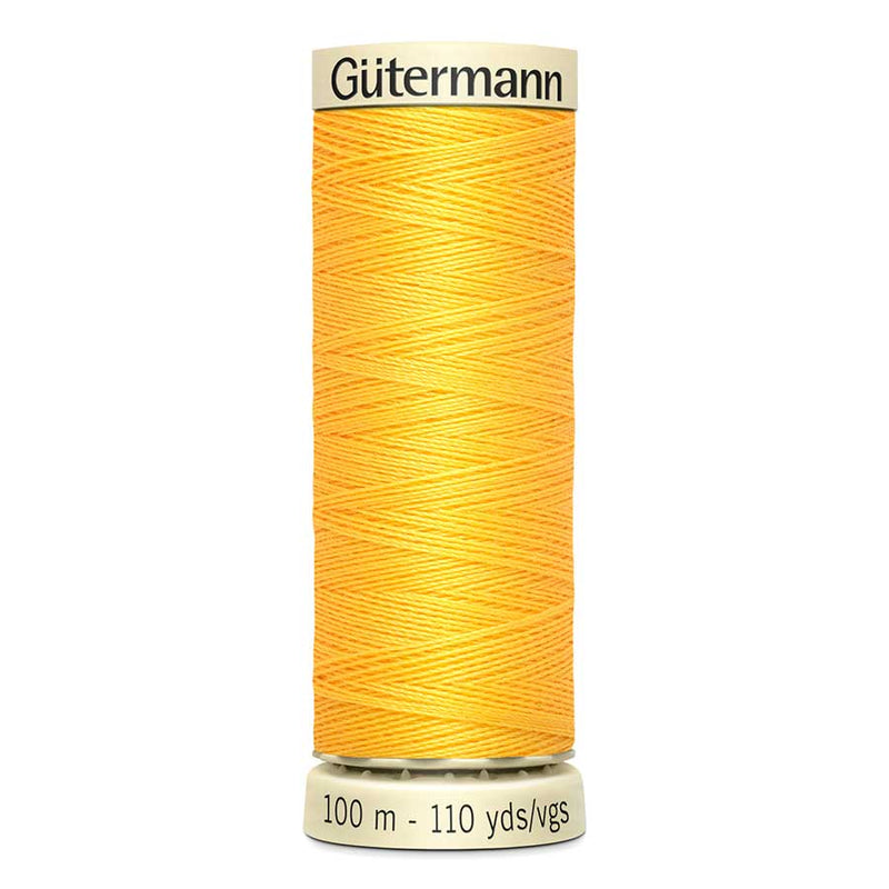 Sandy Brown Gutermann Sew-All Polyester Sewing Thread 100mt - 417 - Yellow Sewing Threads