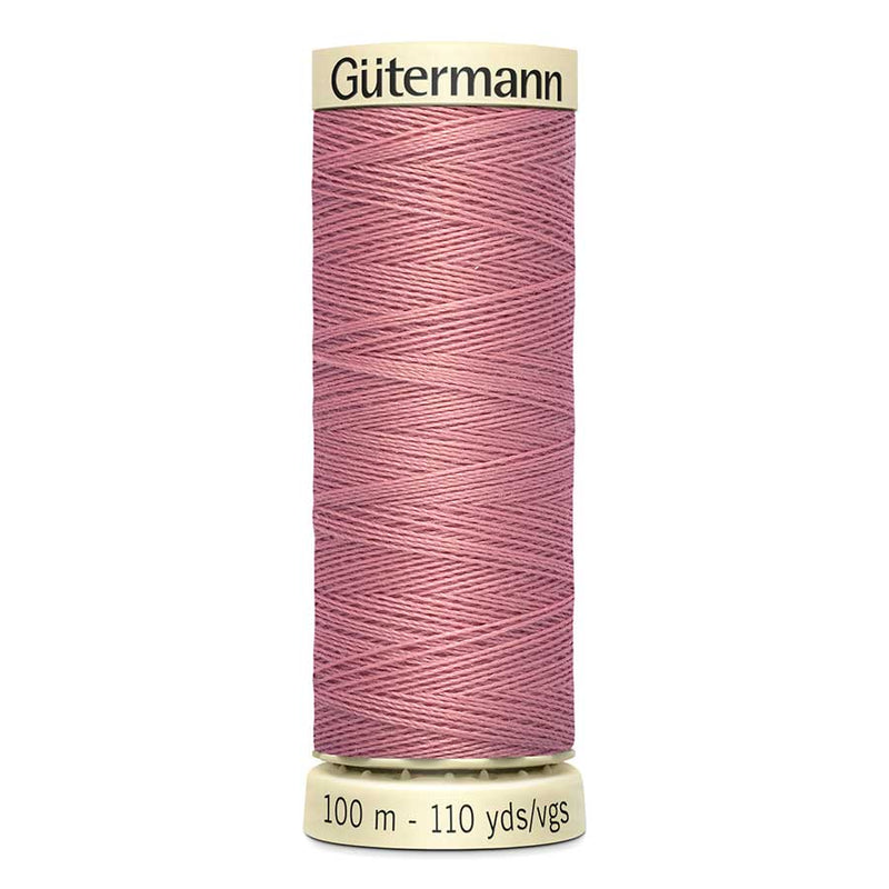 Rosy Brown Gutermann Sew-All Polyester Sewing Thread 100mt - 473 - Dusty Pink Sewing Threads