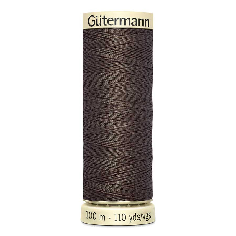 Dark Slate Gray Gutermann Sew-All Polyester Sewing Thread 100mt - 480 - Dark Brown Sewing Threads