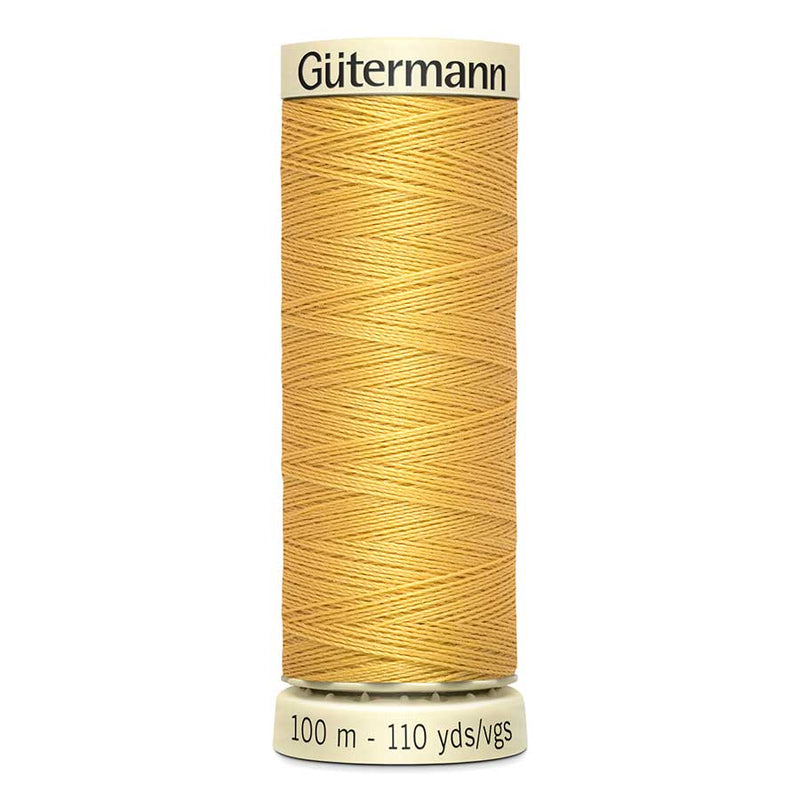 Sandy Brown Gutermann Sew-All Polyester Sewing Thread 100mt - 488 - Old Gold Sewing Threads