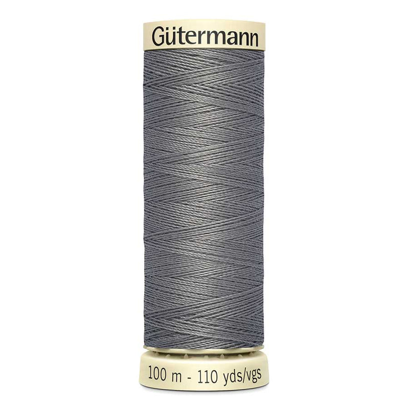 Dim Gray Gutermann Sew-All Polyester Sewing Thread 100mt - 496 - Beaver Grey Sewing Threads