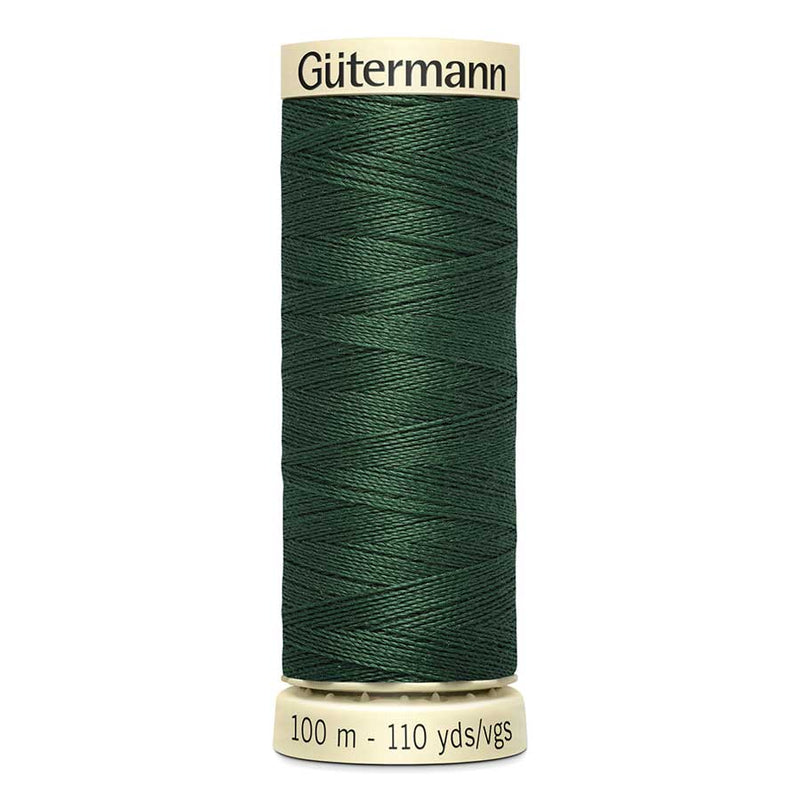 Dark Slate Gray Gutermann Sew-All Polyester Sewing Thread 100mt - 555 - Very Dark Khaki Green Sewing Threads