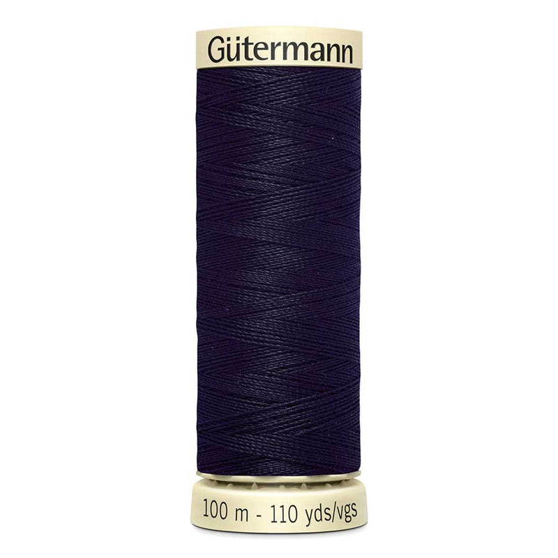 Black Gutermann Sew-All Polyester Sewing Thread 100mt - 665 - Ultra Dark Navy Sewing Threads