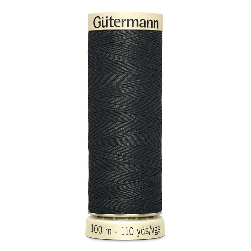 Dark Slate Gray Gutermann Sew-All Polyester Sewing Thread 100mt - 755 - Almost Black Sewing Threads