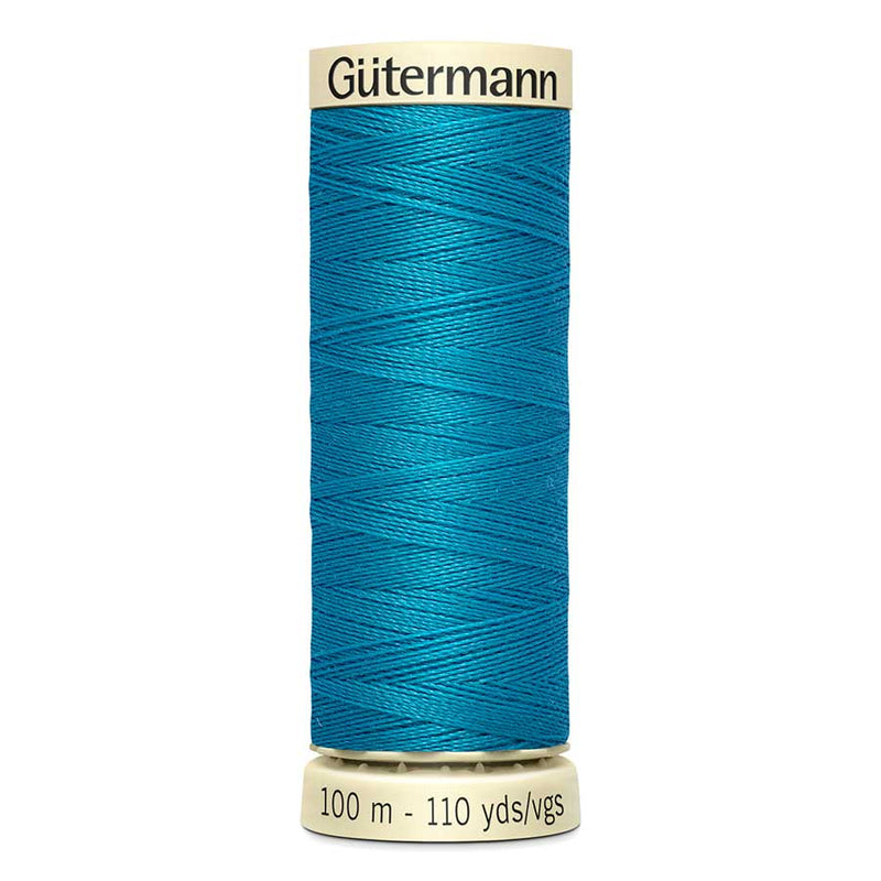 Dark Cyan Gutermann Sew-All Polyester Sewing Thread 100mt - 761 - Malibu Blue Sewing Threads