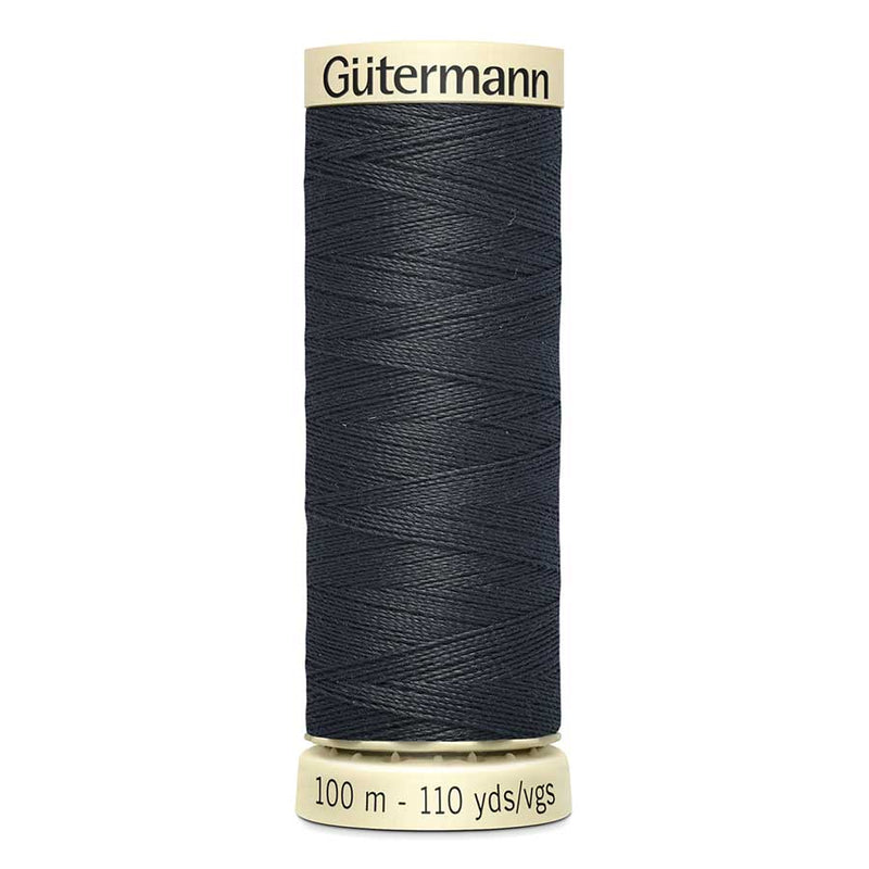 Dark Slate Gray Gutermann Sew-All Polyester Sewing Thread 100mt - 799 - Dark Charcoal Sewing Threads