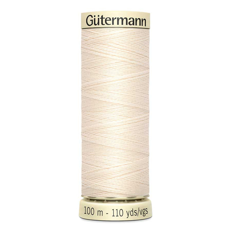 Antique White Gutermann Sew-All Polyester Sewing Thread-802 Ecru 100m Sewing Threads