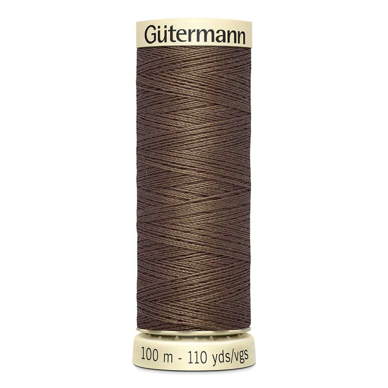Dark Olive Green Gutermann Sew-All Polyester Sewing Thread 100mt - 815 - Brown Sewing Threads