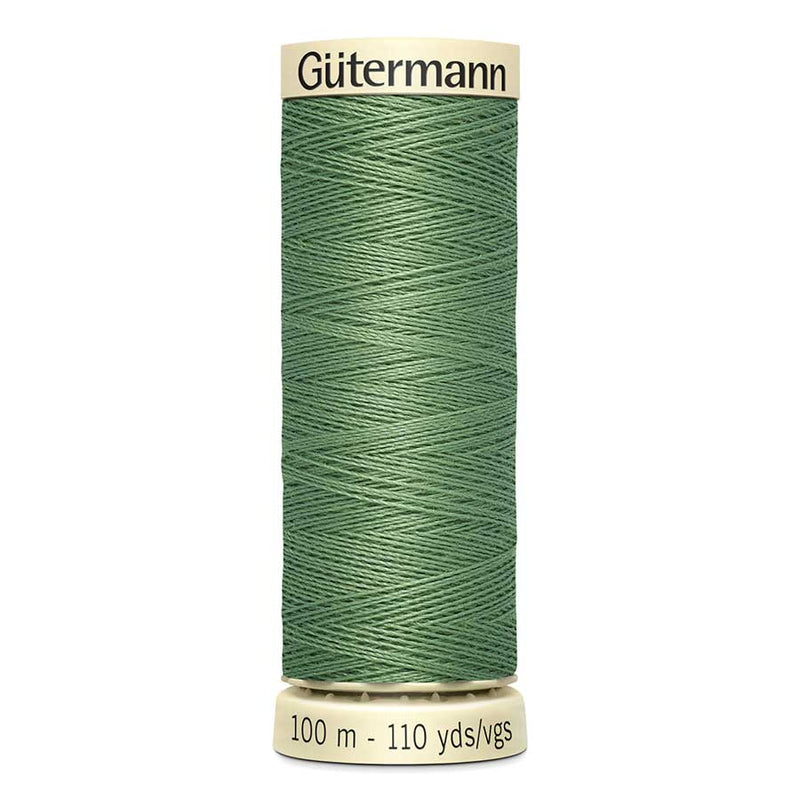 Dim Gray Gutermann Sew-All Polyester Sewing Thread 100mt - 821 - Khaki Green Sewing Threads