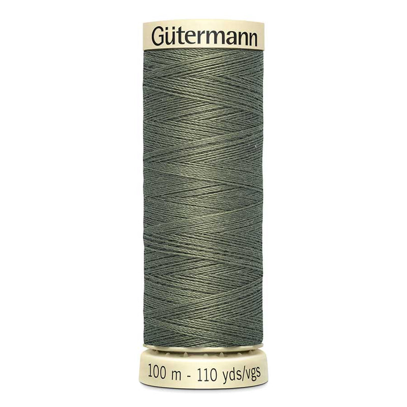 Dim Gray Gutermann Sew-All Polyester Sewing Thread 100mt - 824 - Dark Khaki Green Sewing Threads