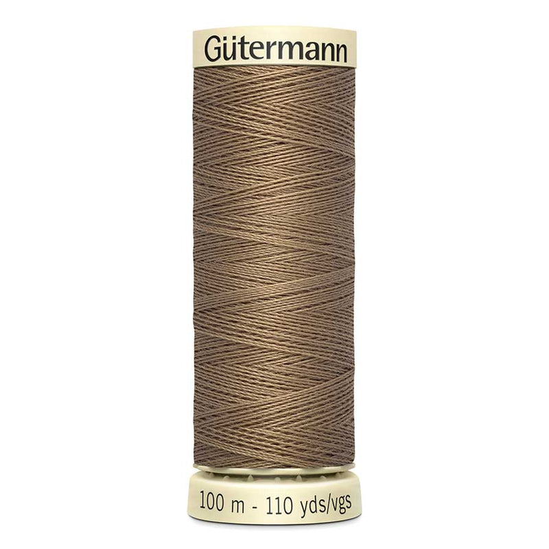 Dim Gray Gutermann Sew-All Polyester Sewing Thread 100mt - 850 - Light Brown Sewing Threads