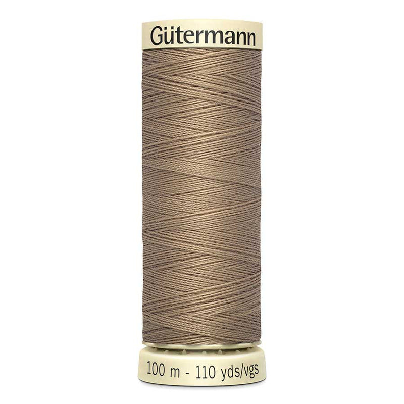 Dim Gray Gutermann Sew-All Polyester Sewing Thread 100mt - 868 - Biscuit Brown Sewing Threads