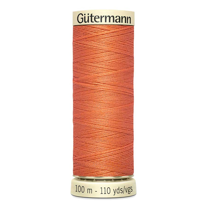 Tomato Gutermann Sew-All Polyester Sewing Thread 100mt - 895 - Salmon Orange Sewing Threads