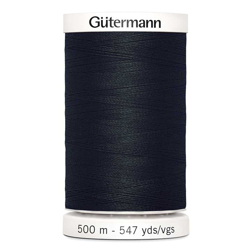 Black Gutermann Sew-All Polyester Sewing Thread 500mt - 000 - Black Sewing Threads