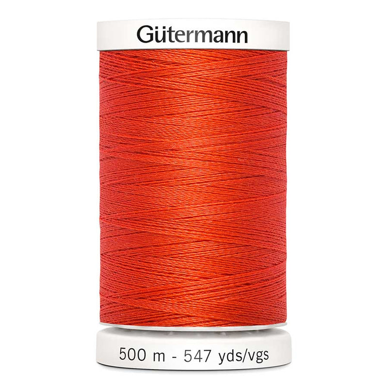 Firebrick Gutermann Sew-All Polyester Sewing Thread 500mt - 155 - Vivid Orange Sewing Threads