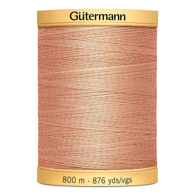Dark Salmon Gutermann 100% Natural Cotton Sewing Thread 800mt  - 1938 - Salmon Sewing Threads