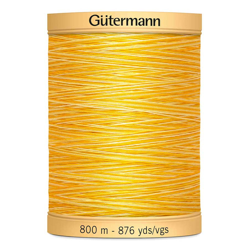 Goldenrod Gutermann 100% Natural Cotton Sewing Thread 800mt  - 9918 - Sunset Yellow Sewing Threads