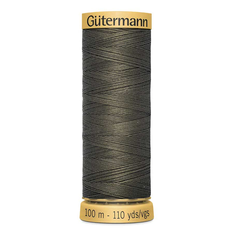 Dark Slate Gray Gutermann 100% Natural Cotton Sewing Thread 100mt - 1114 - Donkey Sewing Threads