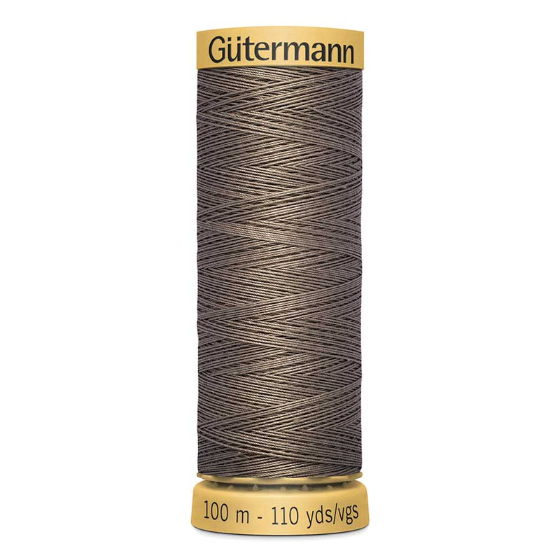 Dim Gray Gutermann 100% Natural Cotton Sewing Thread 100mt - 1225 - Taupe Sewing Threads