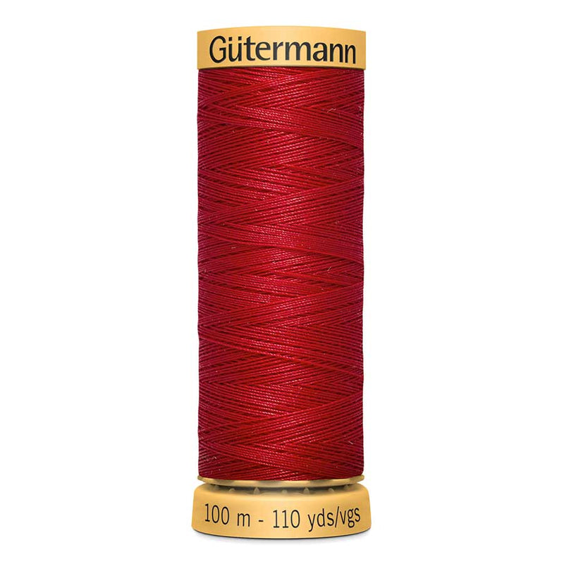 Dark Red Gutermann 100% Natural Cotton Sewing Thread 100mt - 2074 - Red Sewing Threads