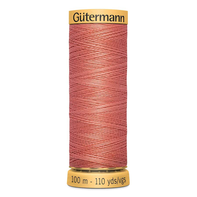 Light Coral Gutermann 100% Natural Cotton Sewing Thread 100mt - 2156 - Light Pastel Red Sewing Threads