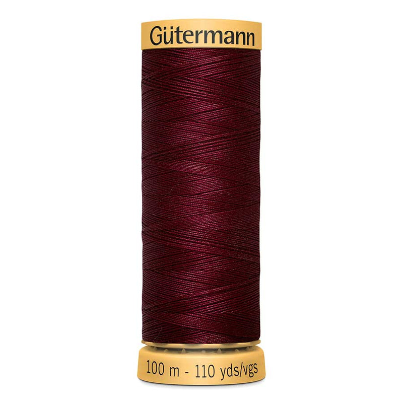 Black Gutermann 100% Natural Cotton Sewing Thread 100mt - 3022 - Sewing Threads