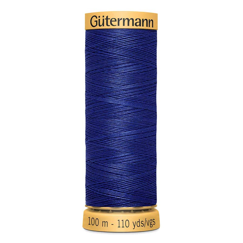 Midnight Blue Gutermann 100% Natural Cotton Sewing Thread 100mt - 4932 - Sewing Threads