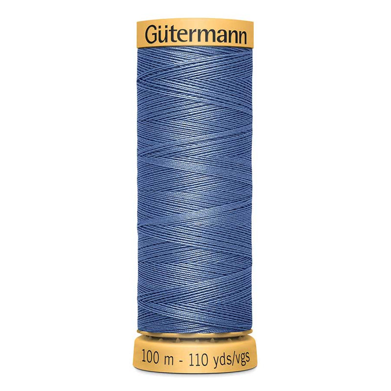 Dark Slate Blue Gutermann 100% Natural Cotton Sewing Thread 100mt - 5325 - Sewing Threads