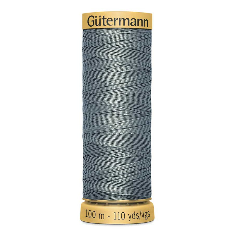 Dim Gray Gutermann 100% Natural Cotton Sewing Thread 100mt - 5705 - Stormy Grey Sewing Threads