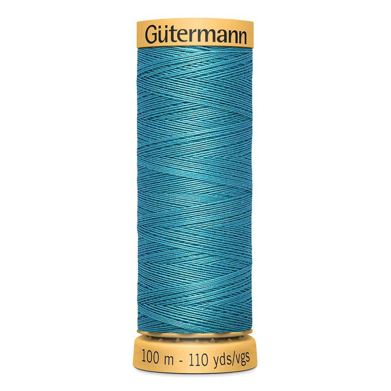 Steel Blue Gutermann 100% Natural Cotton Sewing Thread 100mt - 7235 - Sewing Threads